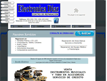 Tablet Screenshot of electronicadiaz.com